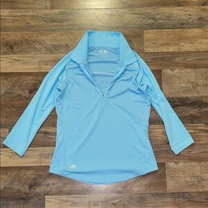 Adidas Women's Sky Blue Long Sleeve Golf Top size Small